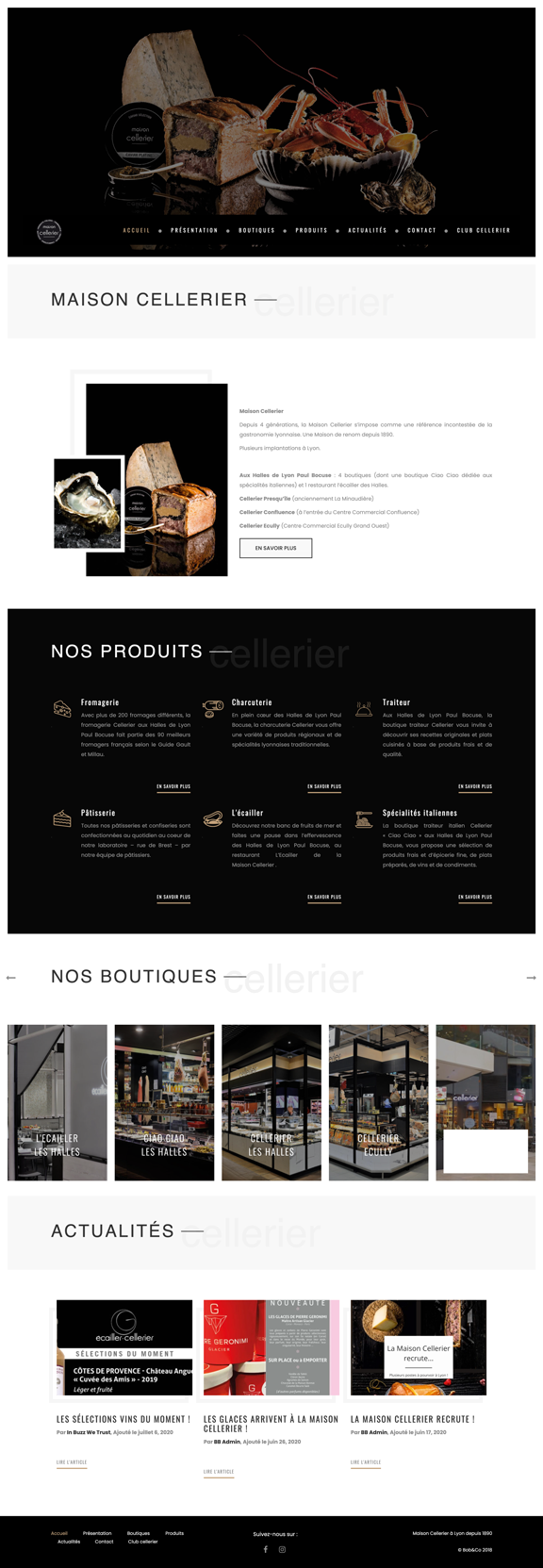 Maison Cellerier Un site developpé par BobandCo